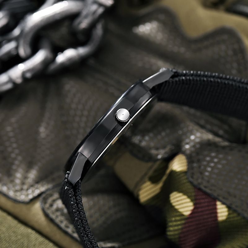 Mens Watches, Luminous Sport Nylon Band Military Army Watch Analogue Quartz Wrist Watches for Men