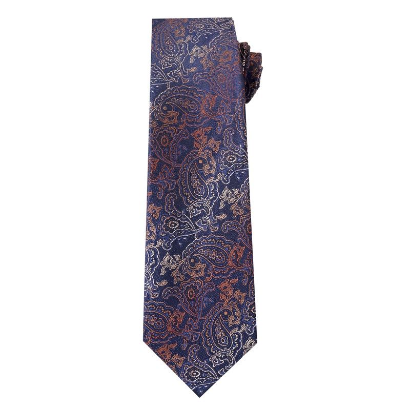 Mens 3.15inches Patterned Tie with Floral Printed Pocket Square, Casual Tie Men's Professional Formal Tie, Blue Casual Striped Tie
