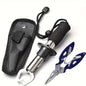 Fishing Tool Kit, Fish Gripper Stainless Steel Fish Plier with Carry Bag for Fresh and Saltwater Fishing