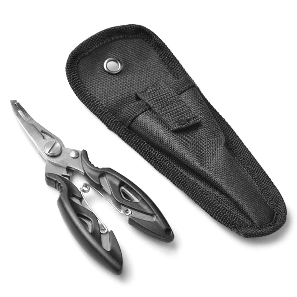 Fishing Tool Kit, Fish Gripper Stainless Steel Fish Plier with Carry Bag for Fresh and Saltwater Fishing