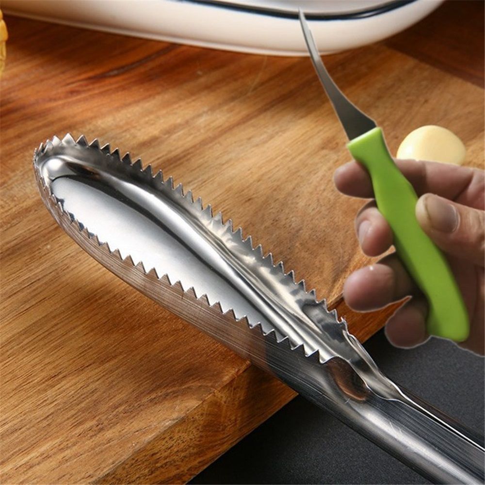 2 pack Fish Scaler Stainless Steel Fish Scaler Remover No Mess - Sturdy Fish Scale Remover Portable Fish Descaler Tool- Reliable Fish Cleaner Fish Scraper for Quick & Easy Fish Scaling Cleaning