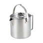 Camping Tea Kettle, PortableCoffee Pot, Outdoors Camping Pot, with Handles and with Lids for Camping Hiking Picnic Camping, Silver