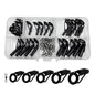 35pcs Fishing Rod Repair Kit Rings Wear-Resistant Ceramic Guide Rings Rod Eye Fishing Rod Guides Alconite Rings Set