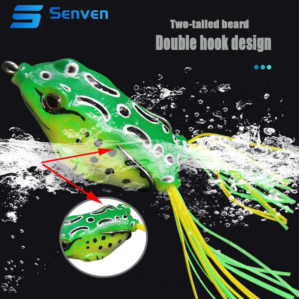 pcs Crank Frog Frog, Soft Fishing Lure 3D Eye Frog Lure and, ZQKLA_MGF