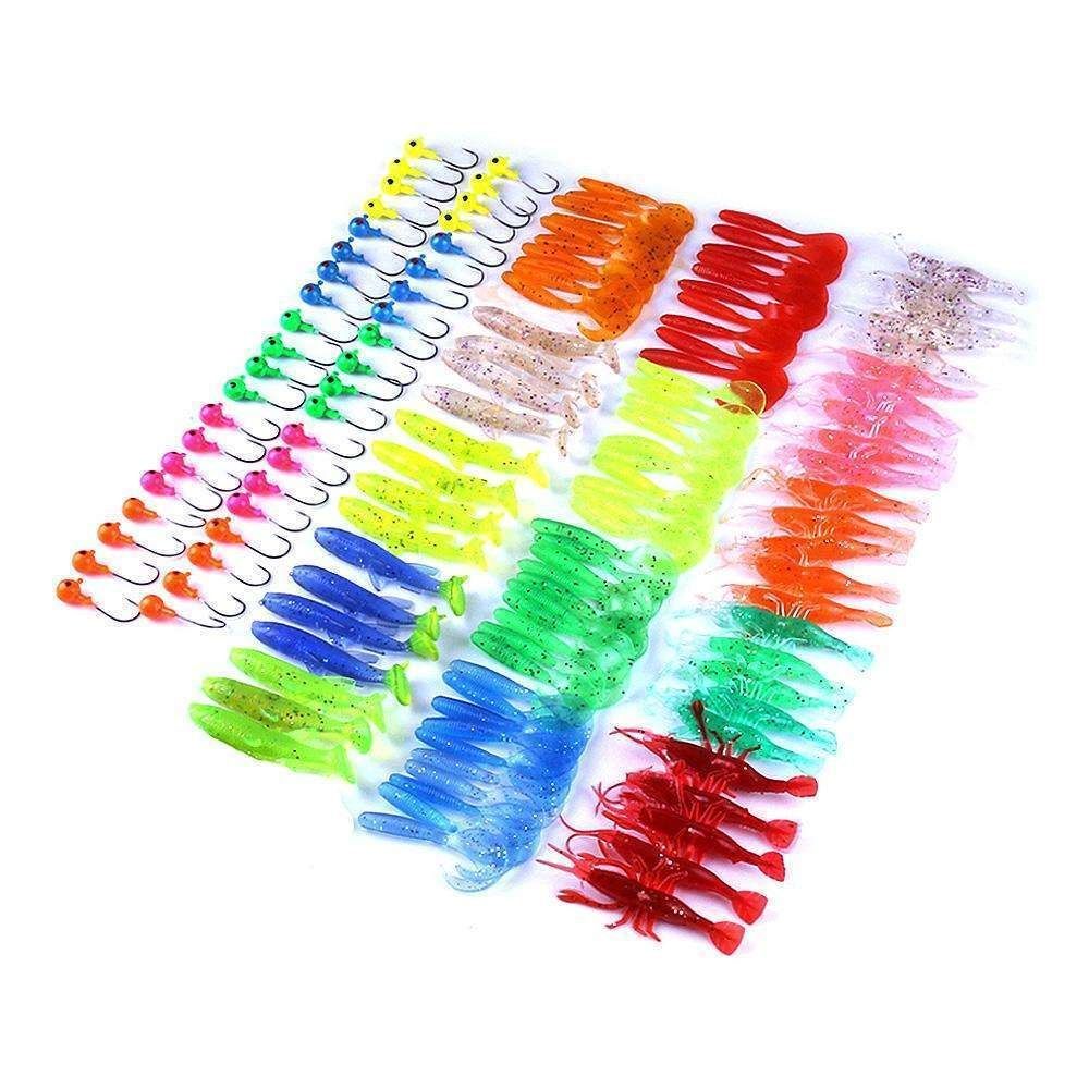 Fishing Jigs Mega Box with Jig Heads and Tools, MultiColor