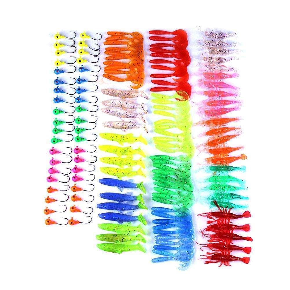 Fishing Jigs Mega Box with Jig Heads and Tools, MultiColor