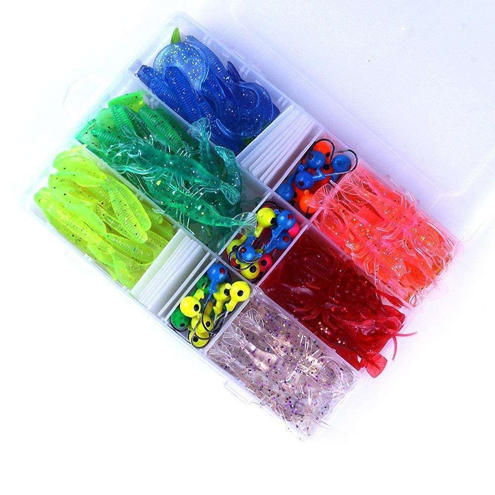 Fishing Jigs Mega Box with Jig Heads and Tools, MultiColor