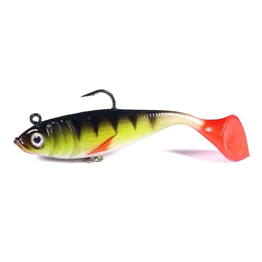 3-Pack Fishing Jigs for Pike and Perch, 10cm, MultiColor