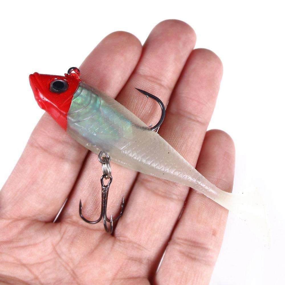 3-Pack Fishing Jigs for Pike and Perch, 10cm, MultiColor