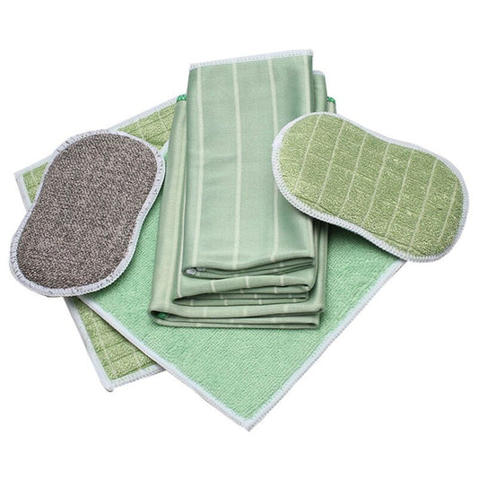 6 Pack Bamboo Microfiber Cloths Clean and Polish All Smooth and Fragile Surfaces Glass, Bodywork, Glass Ceramic, Glasses, Screen