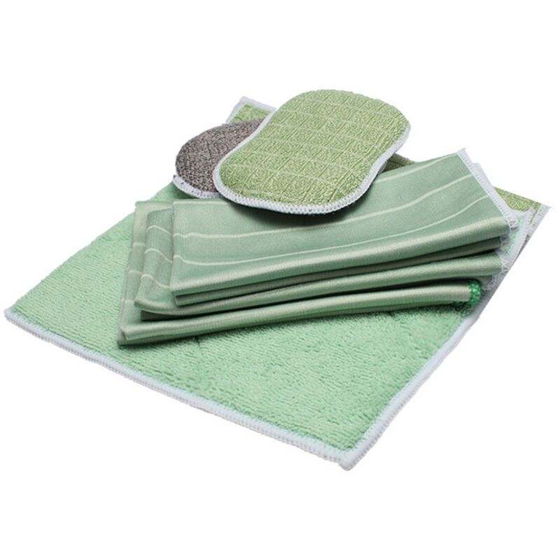 6 Pack Bamboo Microfiber Cloths Clean and Polish All Smooth and Fragile Surfaces Glass, Bodywork, Glass Ceramic, Glasses, Screen