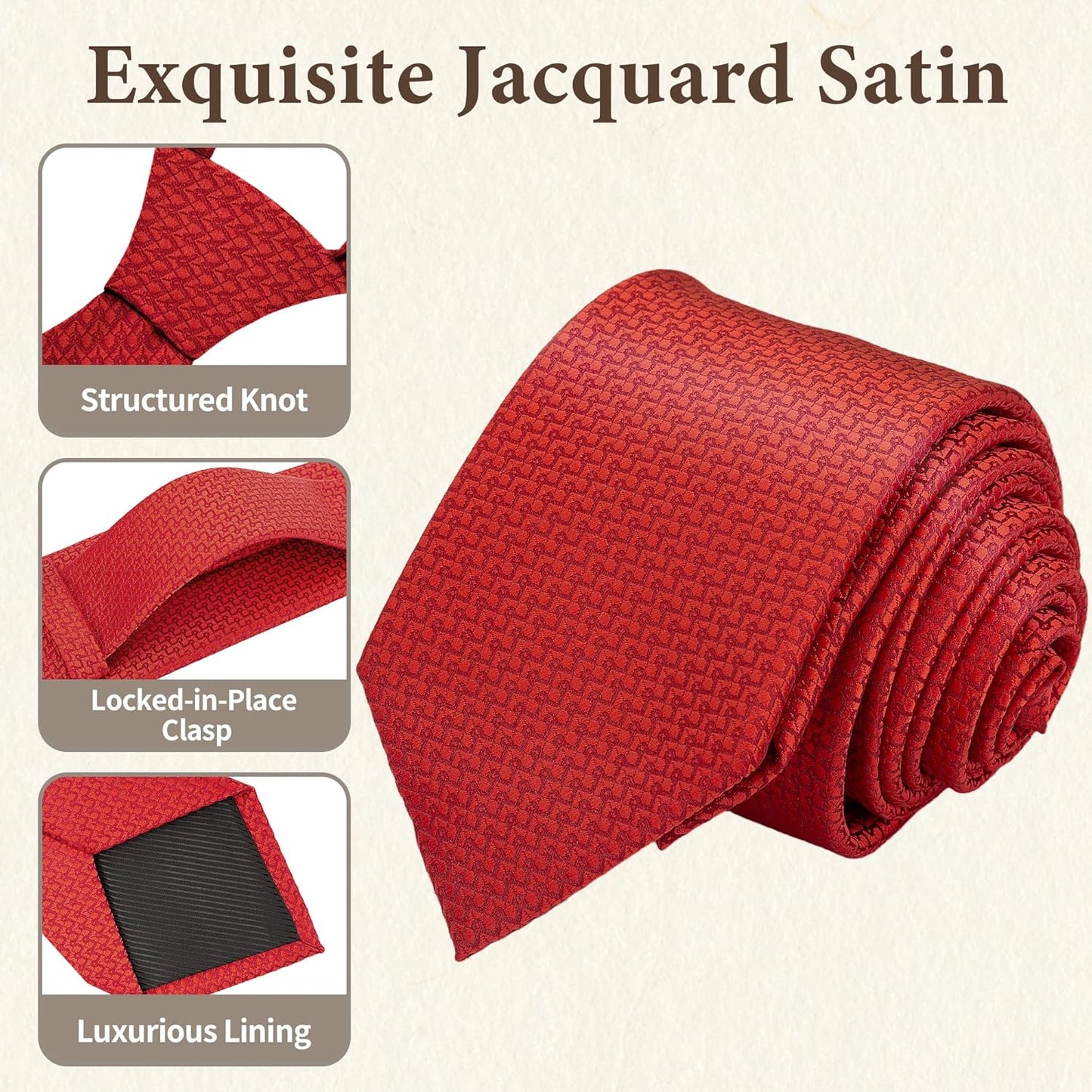 Ties for Men, Striped Neckties for Men, Paisley Ties for Men, Mens Formal and Casual Ties for Wedding, Business