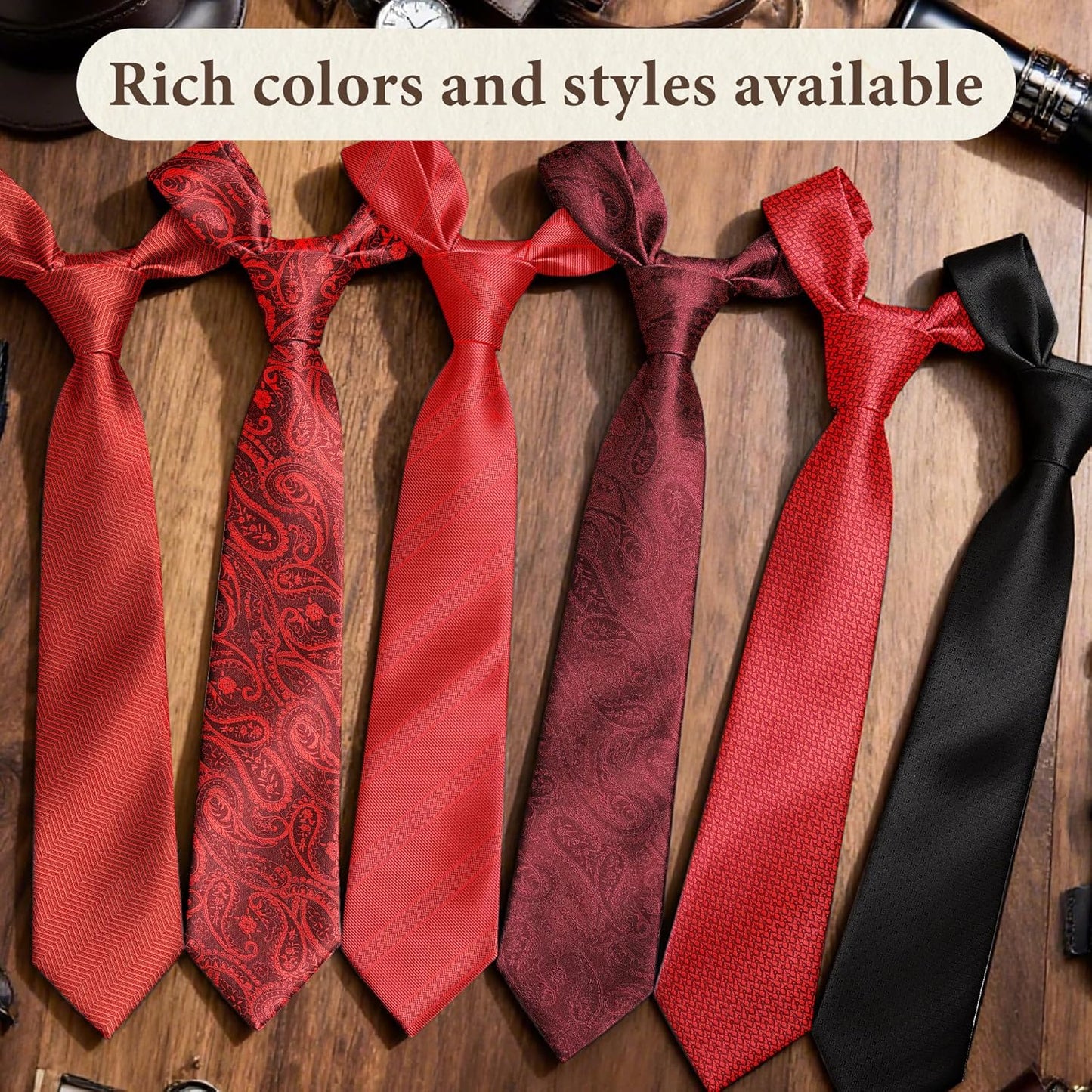 Ties for Men, Striped Neckties for Men, Paisley Ties for Men, Mens Formal and Casual Ties for Wedding, Business