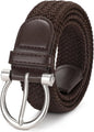 Golf Belts for Men, Nylon Web Braided Stretch Belt, 1.38" Elastic Adjtable Mens Belts for Jeans Pants Casual