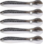 10pcs Soft Bionic Fishing Lure, Plastic Lures, Bass Bait, Freshwater Top Water Saltwater Lures gray
