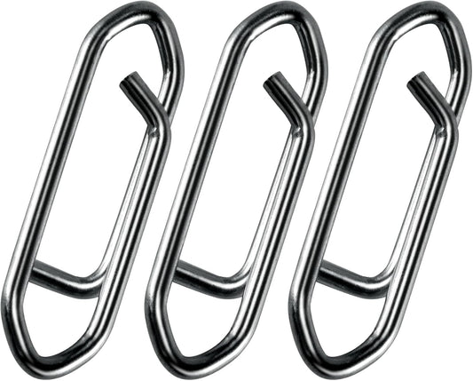 50-Pack Fishing Power Speed Clips, High Strength Stainless Steel Clip for Lure Quick Change, Freshwater Saltwater Crankbait Popper Lures Snap Connector Tackle  XS-25LB-0.5IN