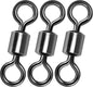 Fishing Barrel Swivels, 40 to100-Pack Swivels Tackle Freshwater Saltwater Swivel Rolling Heavy Duty Stainless Steel Lures Leaders Line Connectors Terminal  #8(42LB)-100 Pack