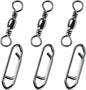 50-Pack Fishing Power Speed Clips 25LB Buy with 100-Pack Barrel Swivels 30LB