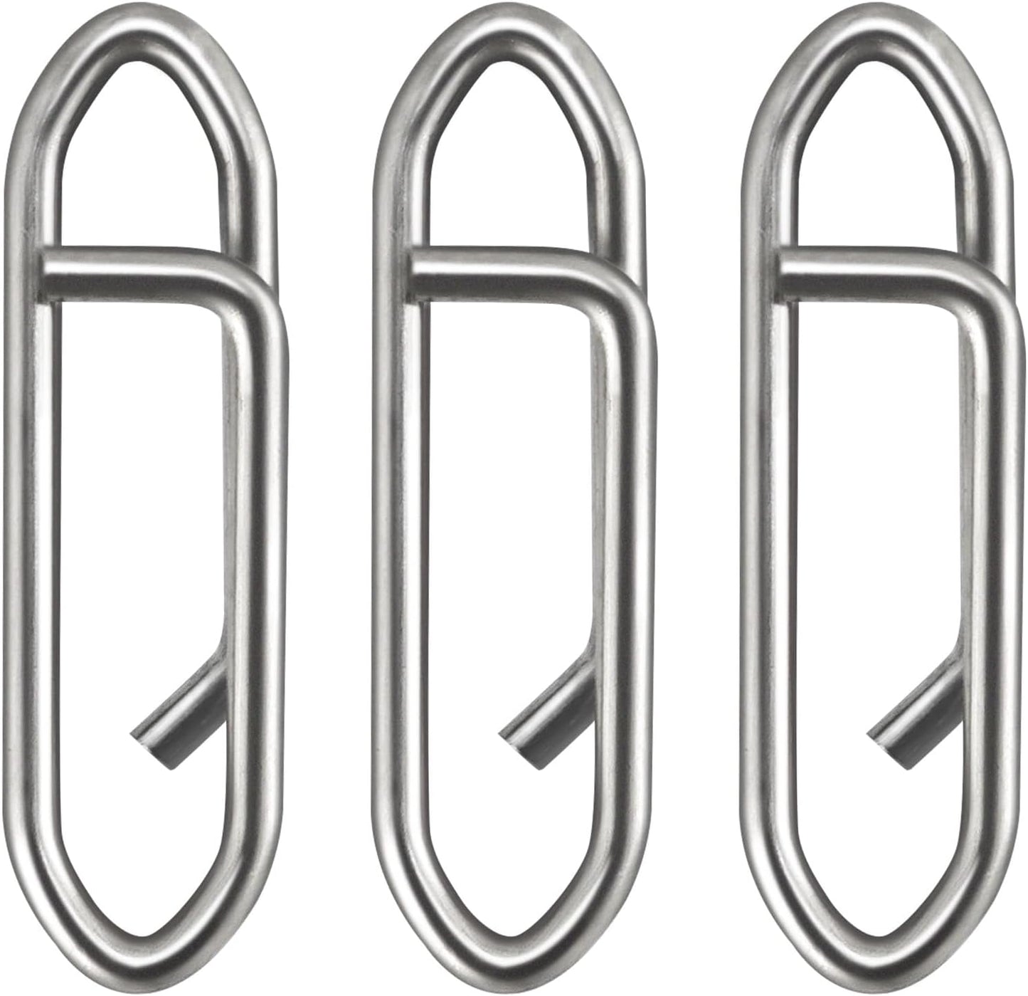 Fishing Speed Clips Power Quick for Lures Change Stainless Steel Lure Snaps Saltwater Freshwater Crankbait Tackle XS-25LB-0.5" 20 Pack
