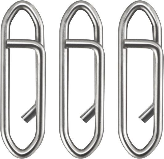 Fishing Speed Clips Power Quick for Lures Change Stainless Steel Lure Snaps Saltwater Freshwater Crankbait Tackle XS-25LB-0.5" 20 Pack