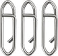Fishing Speed Clips Power Quick for Lures Change Stainless Steel Lure Snaps Saltwater Freshwater Crankbait Tackle XS-25LB-0.5" 20 Pack