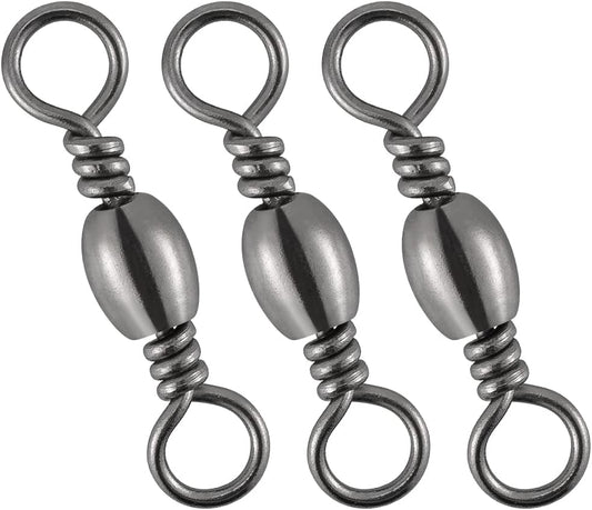 Barrel Swivels Fishing Tackles, for Salwater & Freshwater, Available from #16-#6/0, Leader Line Lure Connector - #16-18LB
