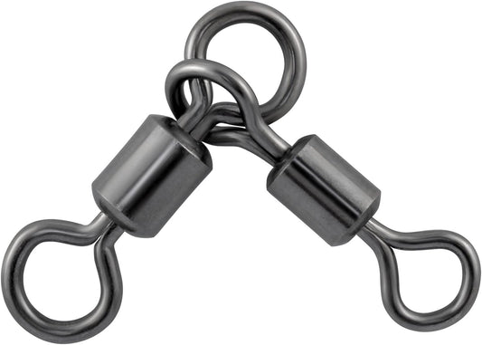 30 Pack 3 Way Swivels Barrel Fishing Tackle Hook Line Connector Three Rig Trolling Catfish Saltwater Freshwater - #4/0*3/0-209LB-30