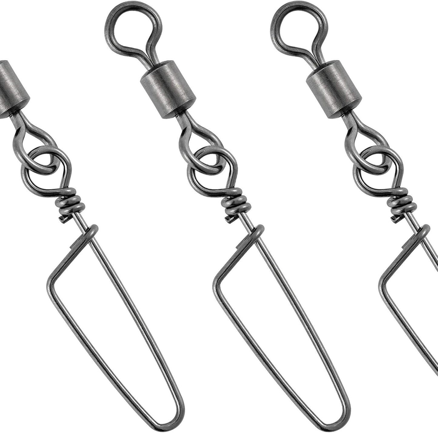 30 Pack Barrel Snap Swivels, Swivels Fishing Tackle Crane Rolling Coast Lock Lure Leader Line Connector Fresh&Saltwater - #4/0-198LB-30