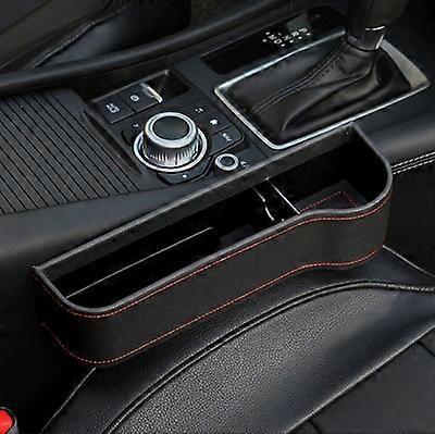 2pcs Car Front Seat Organizer Interior Storage Accessories Car Trunk Organizer Side Gap PU Leather for Side Storage Box