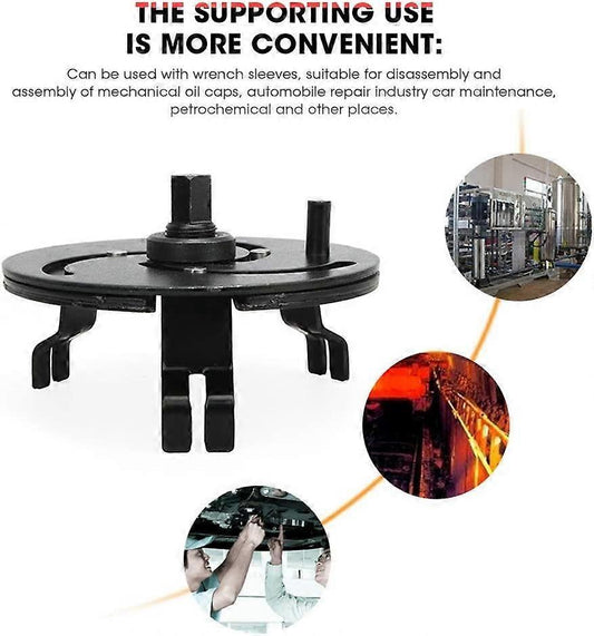 Car Accessory 100-170mm Adjustable 3 Jaw Fuel Tank Lid Wrench Tank Cover Oil Pump Cap Removal Wrench Tool
