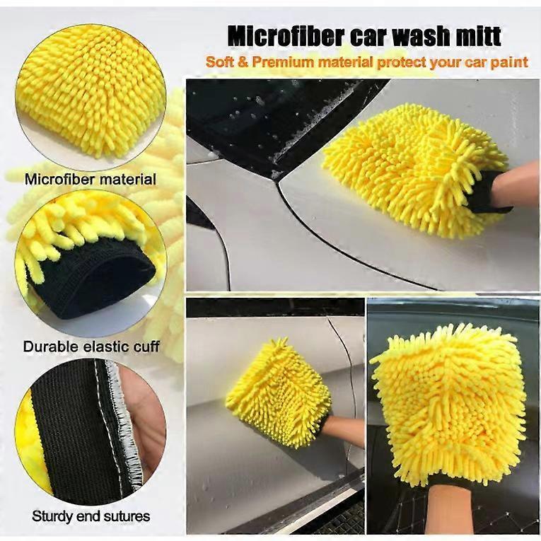 20pcs Car Cleaning Brushes, Tire, Detailing & Drill Scrub Kit