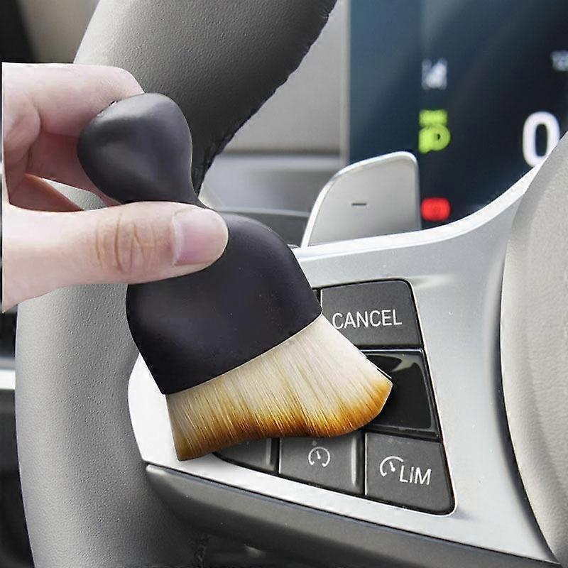 Interior Car Cleaning Brush for AC Vents, Dashboard & Makeup Use