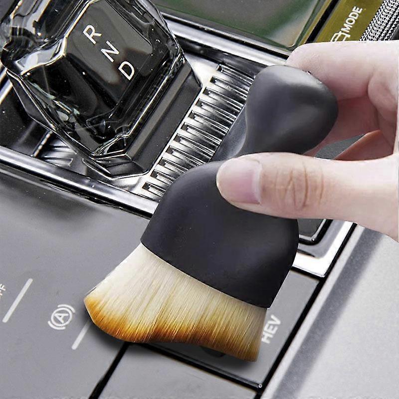 Interior Car Cleaning Brush for AC Vents, Dashboard & Makeup Use