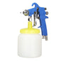 F 75 1.5mm Paint Sprayer Hydrocone Type Stainless Steel Air Varnish Sprayer for Automotive Industrial Blue