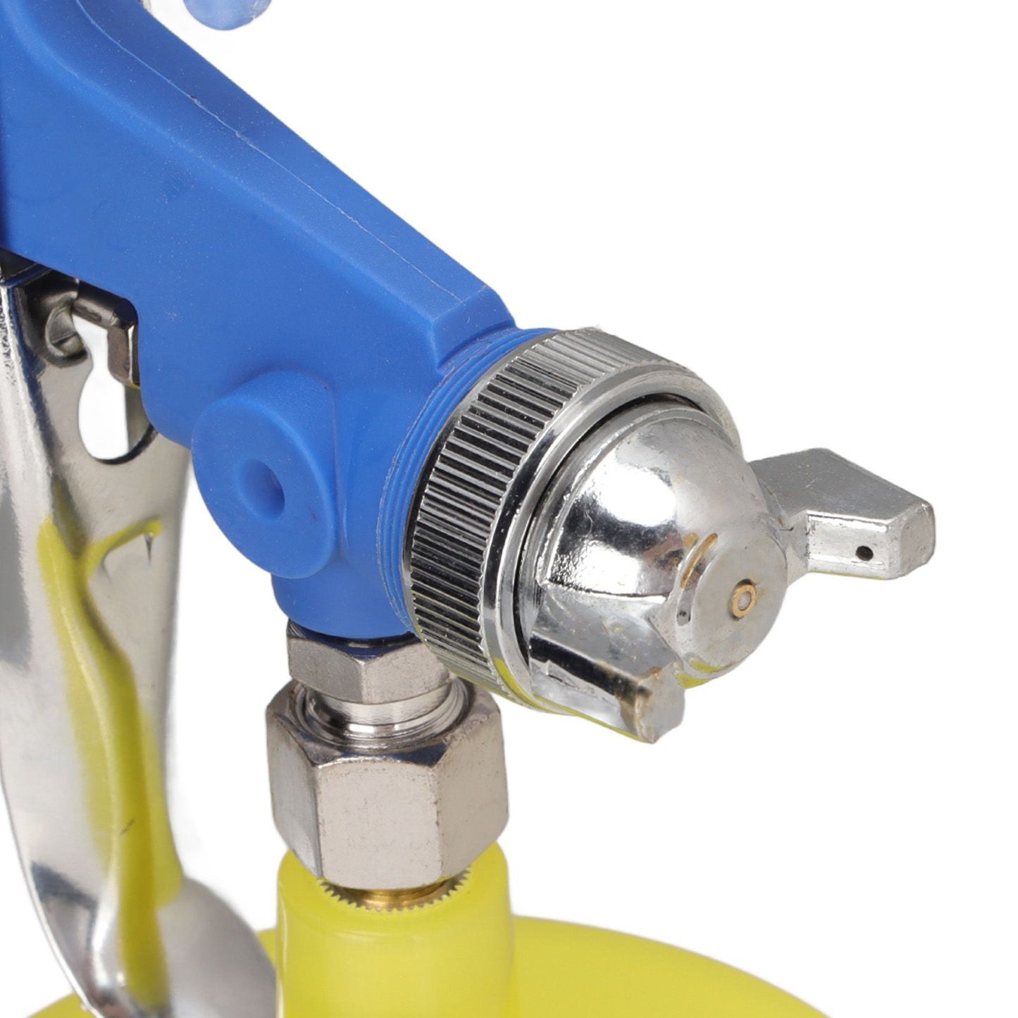F 75 1.5mm Paint Sprayer Hydrocone Type Stainless Steel Air Varnish Sprayer for Automotive Industrial Blue