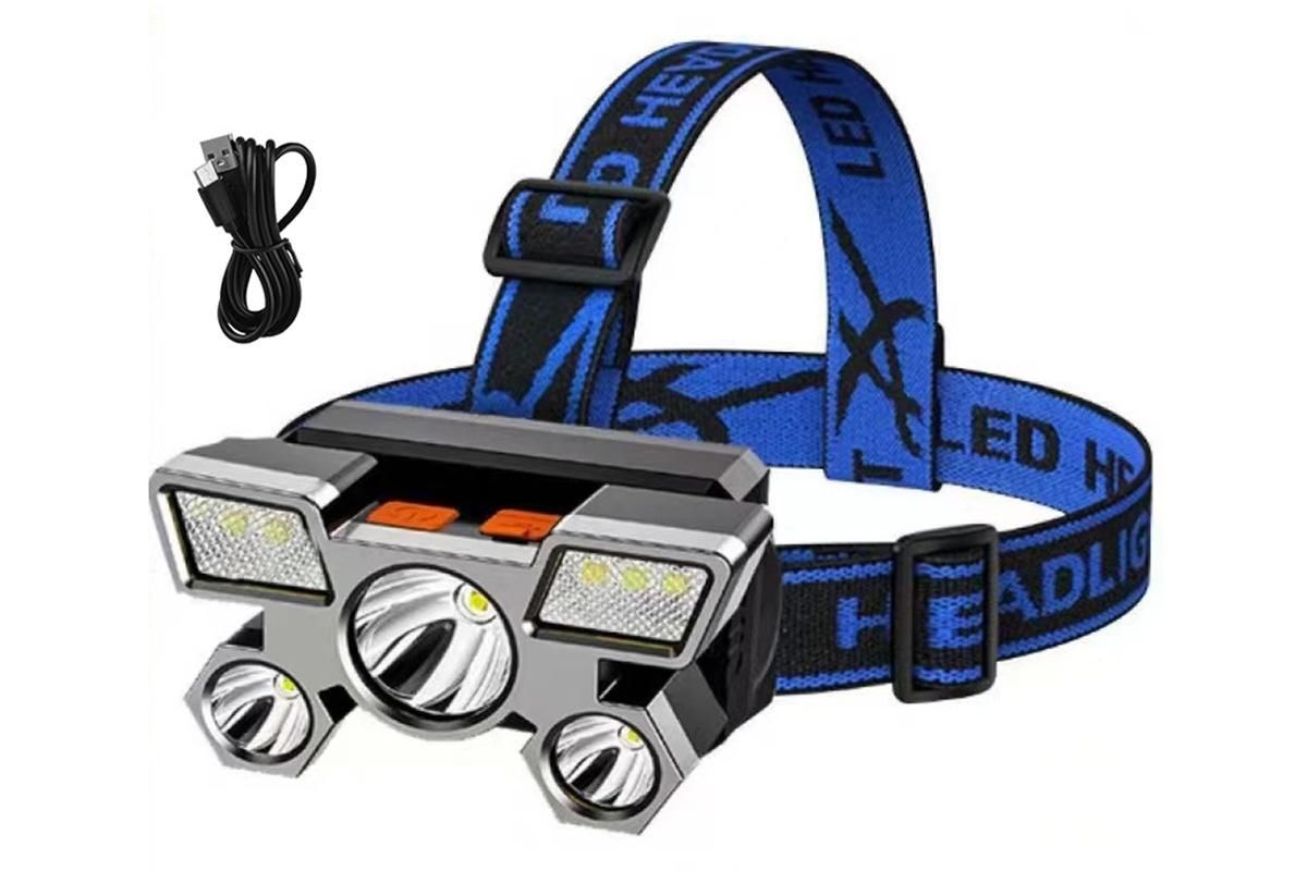 Headlamp Flashlight USB Rechargeable LED Head Light with 4 Modes for Camping Fishing and Outdoor Activities
