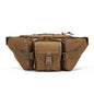 Outdoor Sports Fanny Pack Multipurpose Belt Bag for Camping Hiking Traveling Running Fishing - Khaki