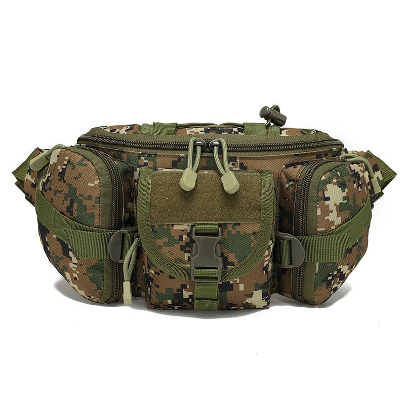 Outdoor Sports Fanny Pack Multipurpose Belt Bag for Camping Hiking Traveling Running Fishing - Jungle Digital