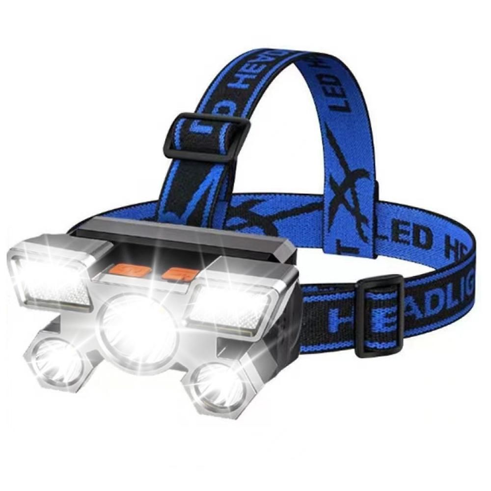 USB Rechargeable LED Headlamp with 4 Modes for Camping Fishing & Outdoor