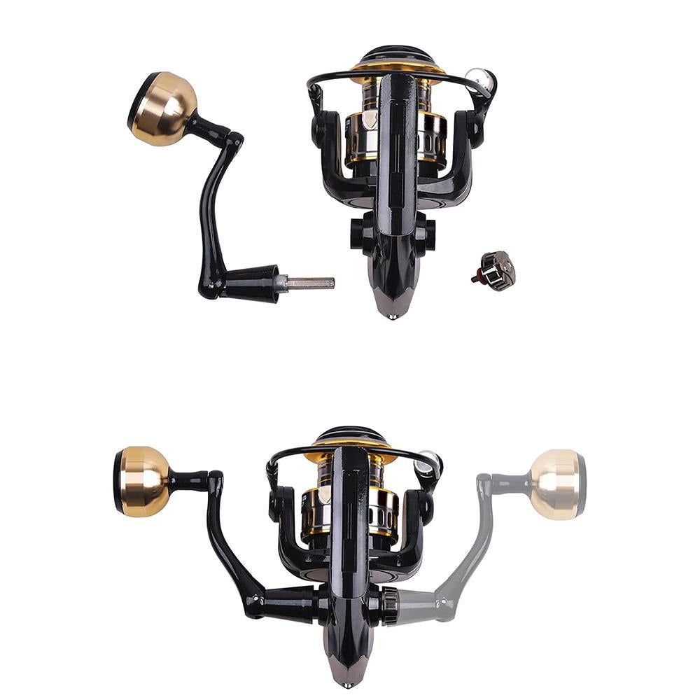 Spinning Fishing Reel HE Series 5000 6000 7000 Size 12 Ball Bearings 10kg Drag - HE5000