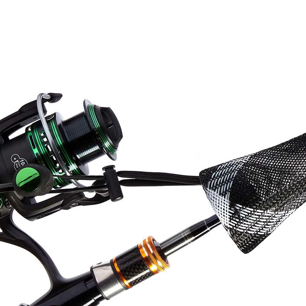2Pcs Rod Sock Fishing Rod Sleeve Protector Pole Gloves Fishing Tools - White