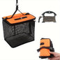 Floating Fish Keeper Net Bag Portable Quick Dry Mesh Storage for Sea and Rock Fishing-Orange S