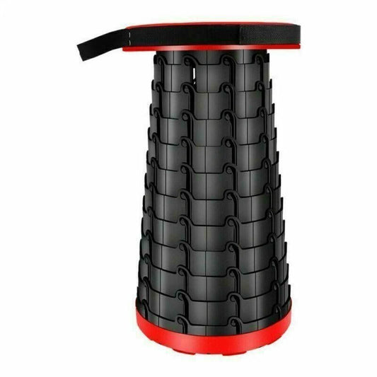 Camping Fishing Hunting Outdoor Chair Portable Folding Stool - Black