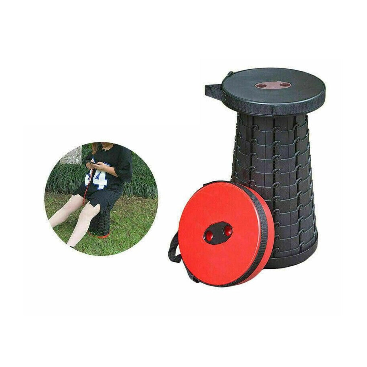 Camping Fishing Hunting Outdoor Chair Portable Folding Stool - Blue