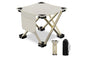 Portable Folding Camping Stool for Fishing Hiking Camping Seat with Carry Bag -Beige / S