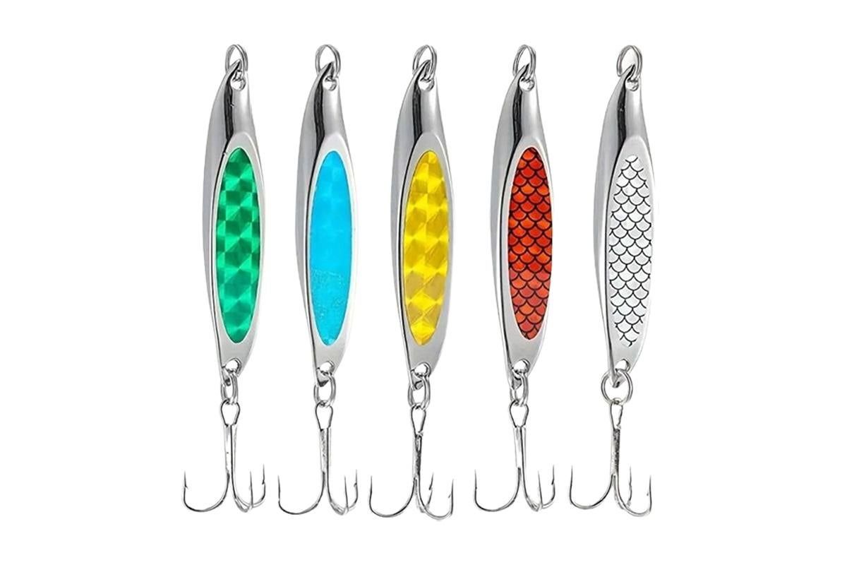 Fishing Lure Metal Slugs Slice Spoon Spinner Baits Tackle Mackerel Tailor Lures