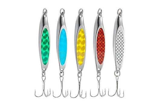 Fishing Lure Metal Slugs Slice Spoon Spinner Baits Tackle Mackerel Tailor Lures