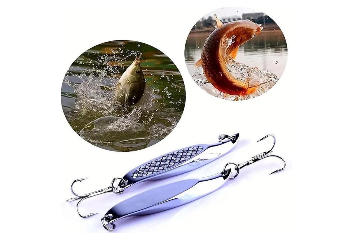 Fishing Lure Metal Slugs Slice Spoon Spinner Baits Tackle Mackerel Tailor Lures
