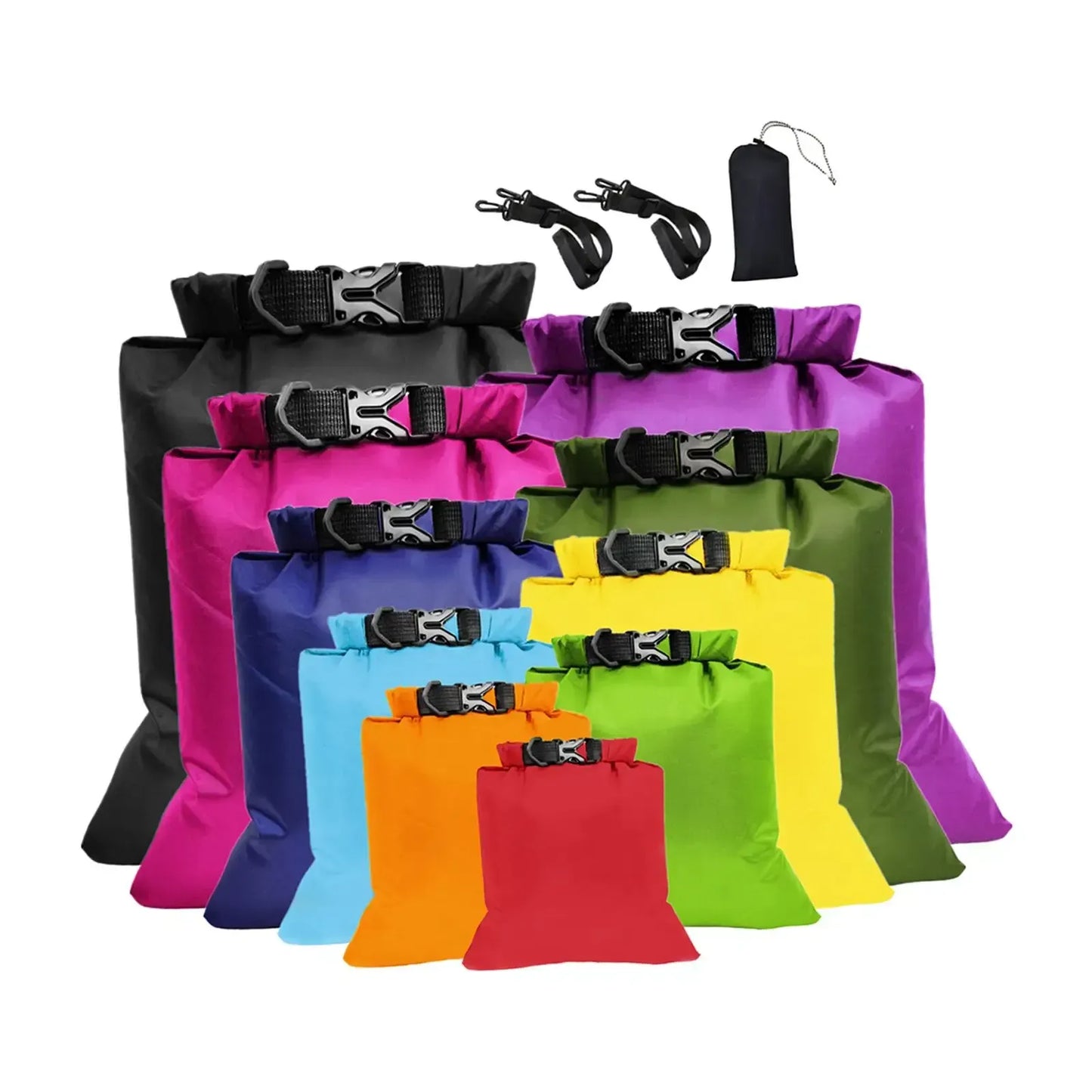 10x Waterproof Sacks Storage Bag Roll Top Drybag for Kayaking Sailing Surfing Camping Kayak Fishing