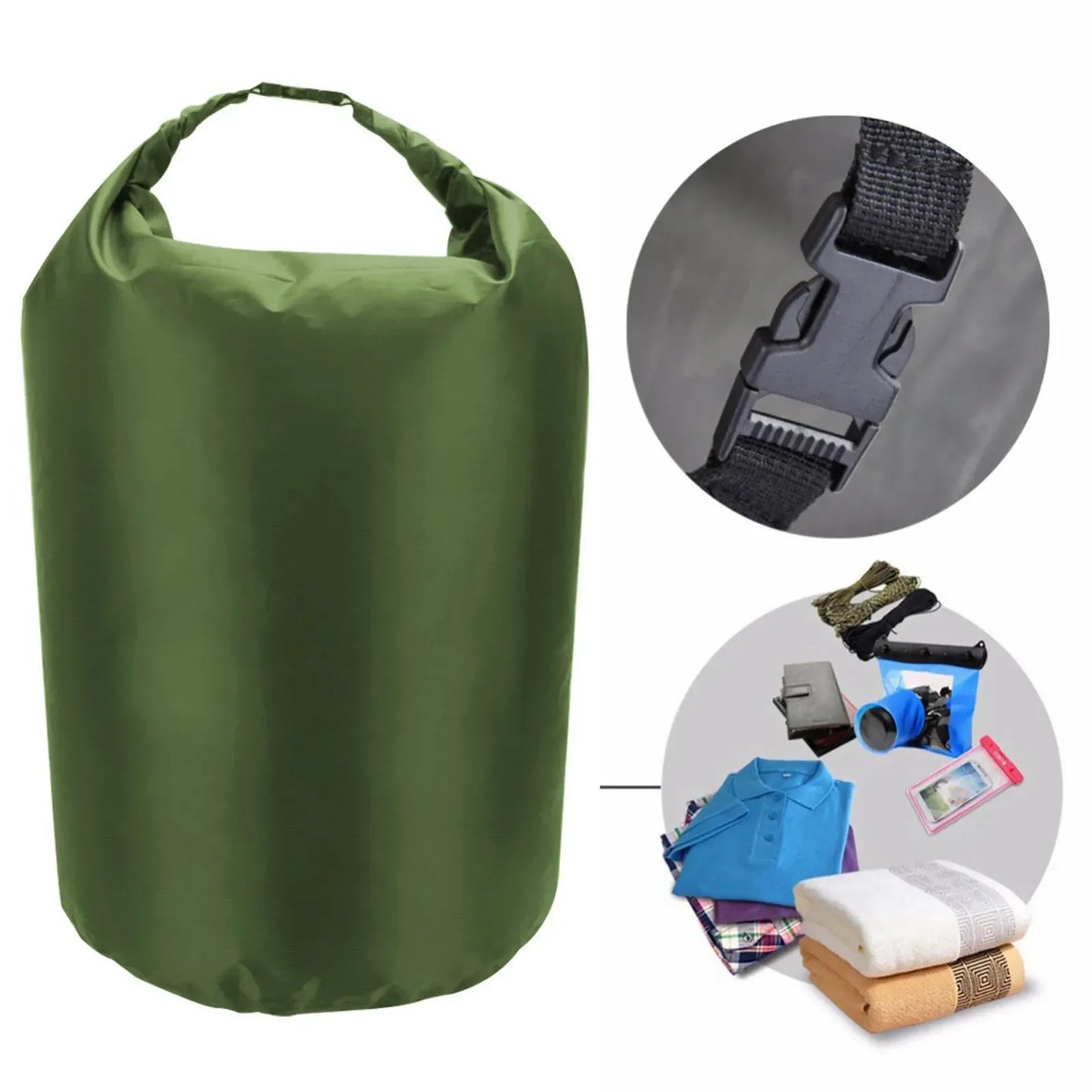 10x Waterproof Sacks Storage Bag Roll Top Drybag for Kayaking Sailing Surfing Camping Kayak Fishing